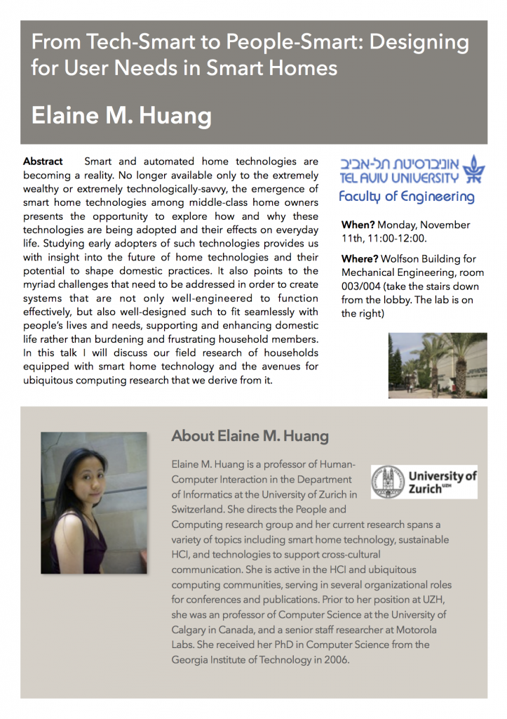 Elaine Huang Talk